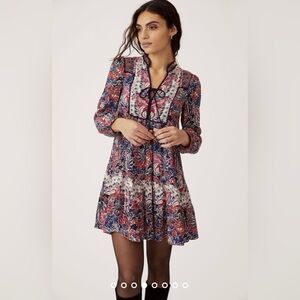 ANTHROPOLOGIE SPLICED TUNIC DRESS, size Large